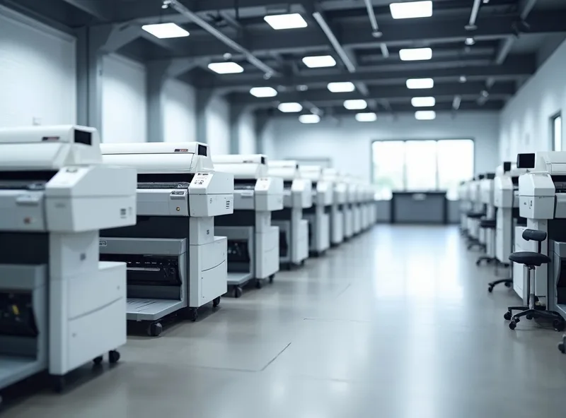 Wide format plotter showroom